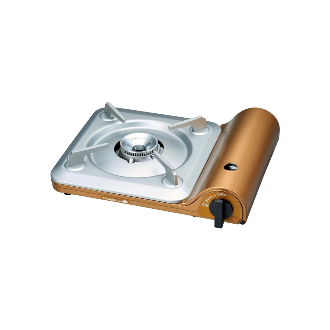 【Iwatani 岩谷】达人 slimV_日本达人磁式瓦斯炉 -3.4kW-流沙金 - 露营用品 - 其他金属 金色