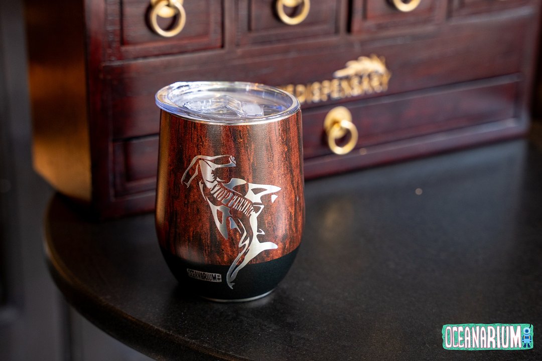 木纹锤头鲨户外保暖蛋杯350ml - 露营用品 - 其他金属 咖啡色