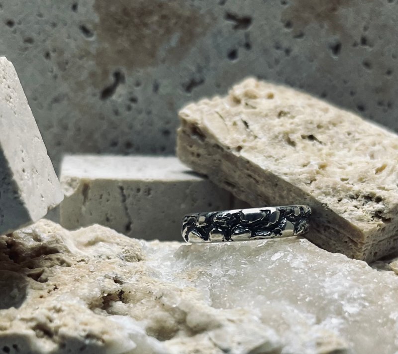 流蚀者戒指 - 戒指 - 银 