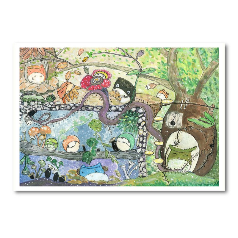 欢乐森林  明信片/万用卡 - 卡片/明信片 - 纸 