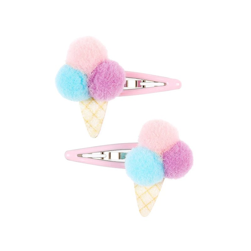 荷兰 Souza 粉紫霜淇淋甜筒发夹 2 入组 - 发饰 - 聚酯纤维 粉红色