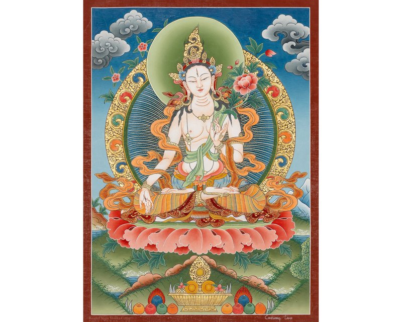 佛教白度母唐卡 - 墙贴/壁贴 - 其他材质 多色