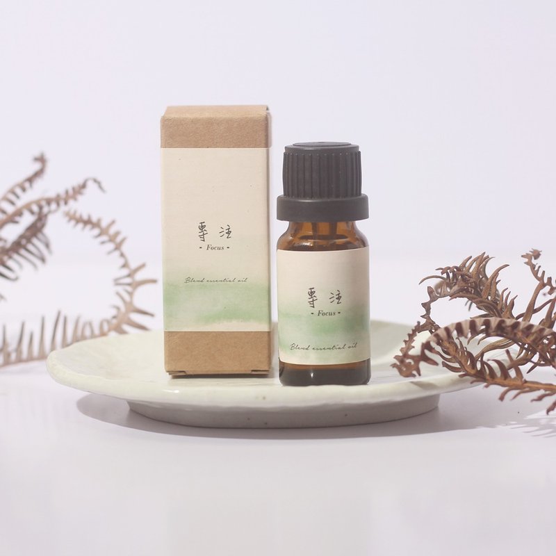 【专注】迷迭香+胡椒薄荷 10mL、复方精油丨提升专注力 - 香薰/精油/线香 - 植物．花 绿色
