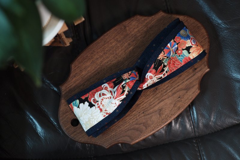 交叉发带の华丽和风 - 发带/发箍 - 棉．麻 多色