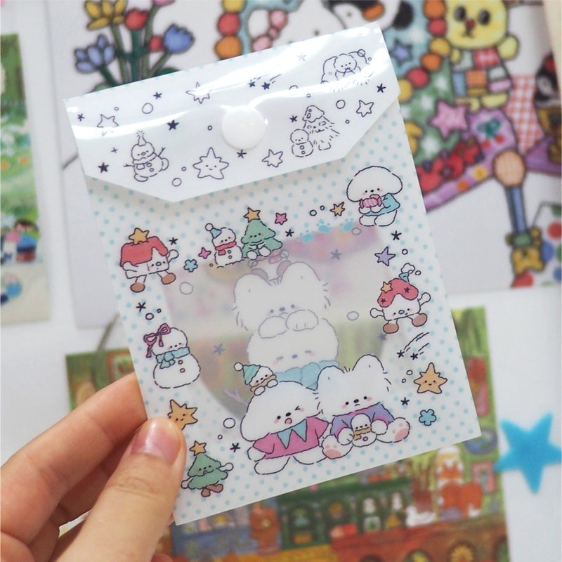 小狗巴士 VOL.10 可爱小狗按扣文件袋 m5/a6收纳袋 - 文件夹/资料夹 - 其他材质 多色