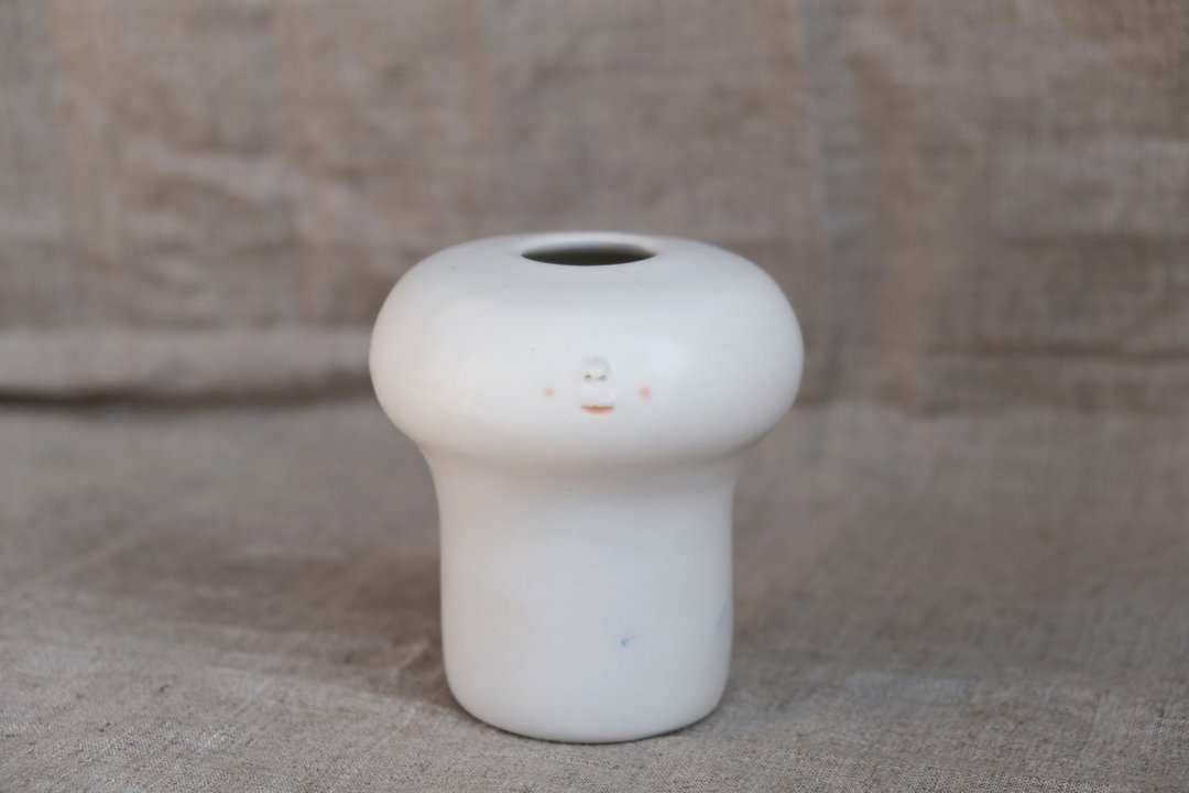 苏三 YUME 046  -   陶瓷花器 情人节 - 咖啡杯/马克杯 - 陶 白色