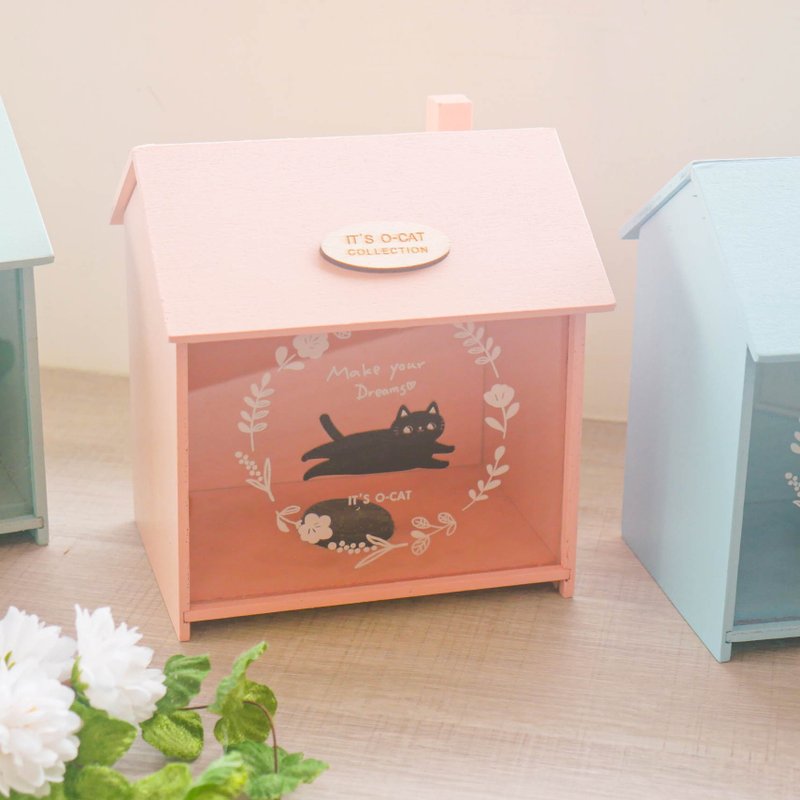 O-CAT - 猫屋存钱筒。JLF-20。 - 笔筒/笔座 - 木头 