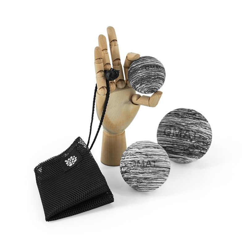 【QMAT】筋膜球组合 台湾制 (6、8、10cm筋膜球、收纳袋) - 运动配件 - 其他材质 多色