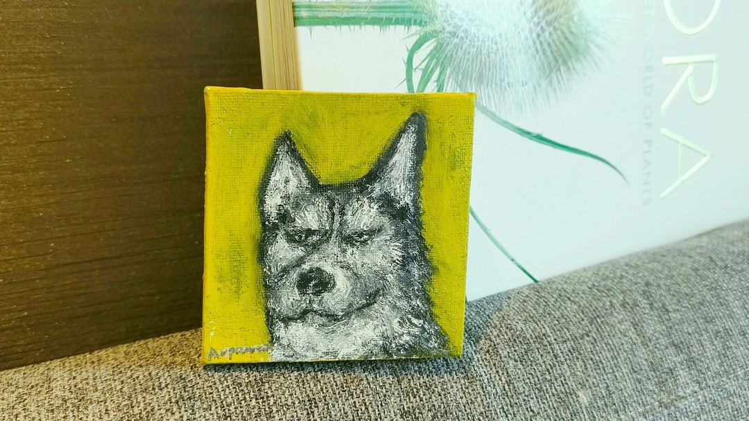 宠物画/无框画/小尺寸挂画/压克力水彩画 - 海报/装饰画/版画 - 棉 白色