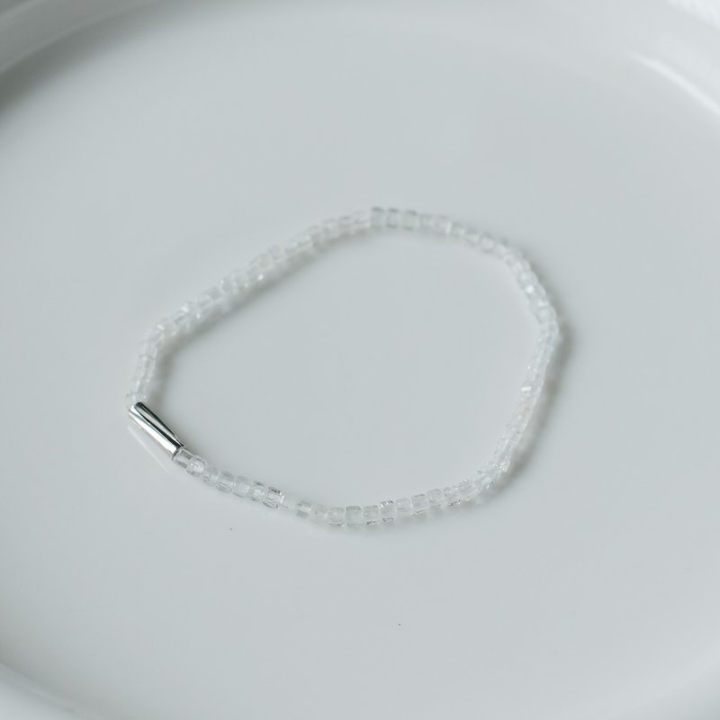 十一月诞生石 象征和平友好的天然托帕石手链 - 手链/手环 - 半宝石 透明