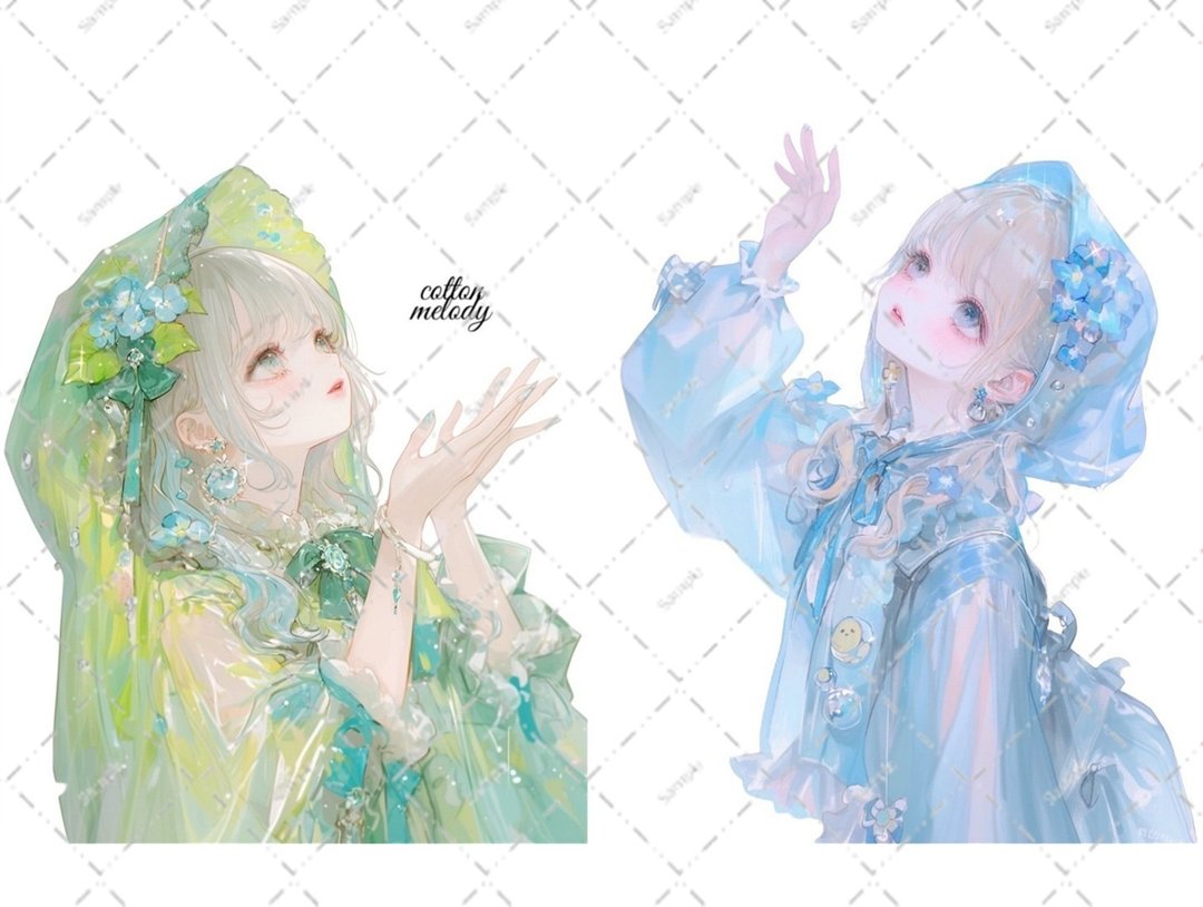 original sticker no.5656 人物贴纸 原创贴纸 人物贴纸 女孩贴纸 原创人物贴纸 - 贴纸 - 纸 