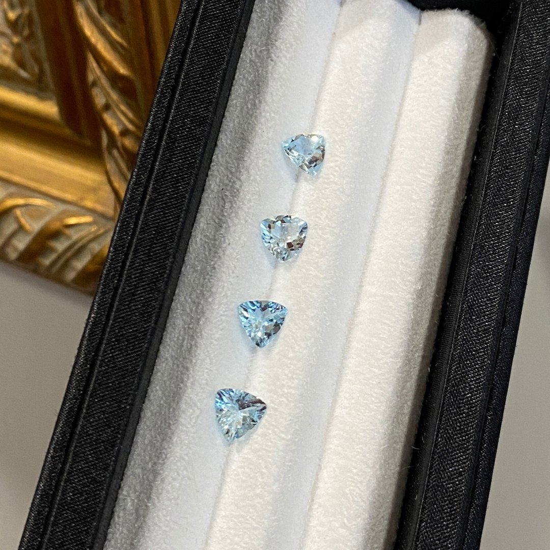 【裸石】海蓝宝石 Aquamarine LAQ40/LAQ41/LAQ42/LAQ43 - 项链 - 宝石 蓝色