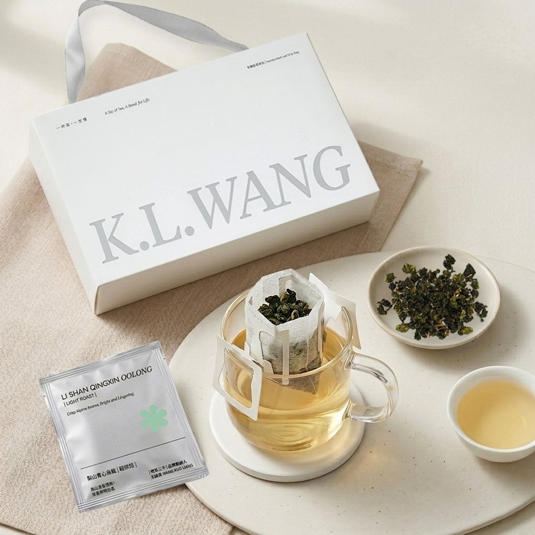 【王国良 K.L.WANG】精选梨山青心乌龙茶 挂耳茶包礼盒 - 茶 - 其他材质 