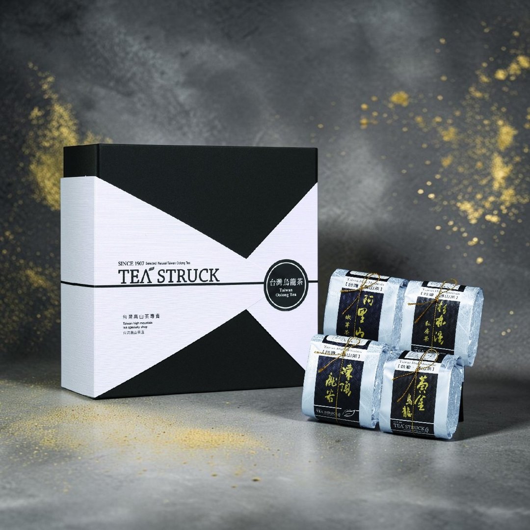 TEA STRUCK 台湾高山质感礼盒 - 一次喝到 4 款台湾茶 - 茶 - 其他材质 黑色