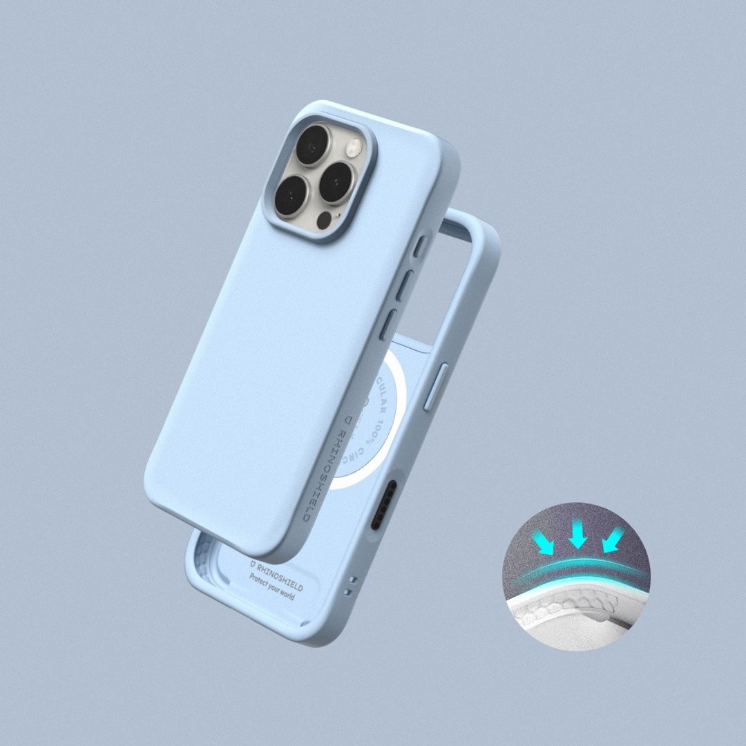 SolidX(MagSafe兼容)强化吸震缓冲防摔手机壳/冰河蓝 for iPhone - 手机壳/手机套 - 塑料 