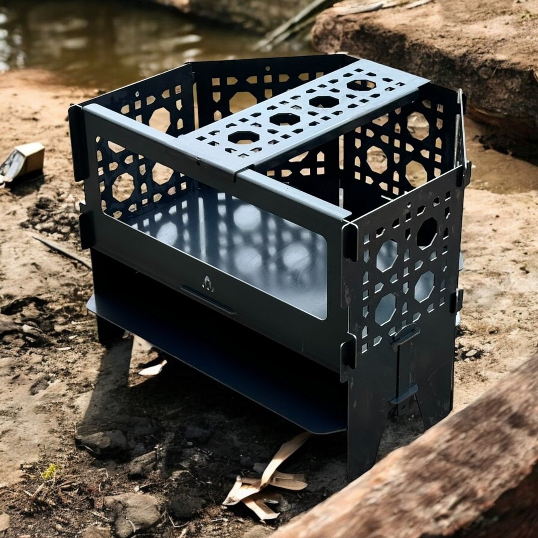 藤影半轮焚火台 - 露营用品 - 其他金属 黑色