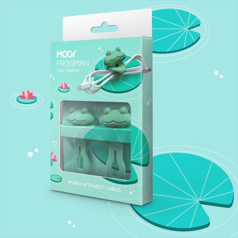 Frogman小青蛙弹性束线带 - 收纳用品 - 硅胶 绿色