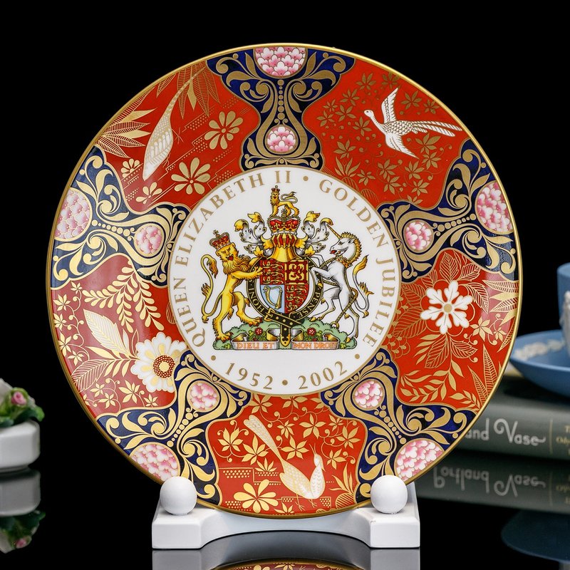 英国制Royal Worcester 女王金禧纪念2002纪念骨瓷盘 生日礼品 - 摆饰 - 瓷 