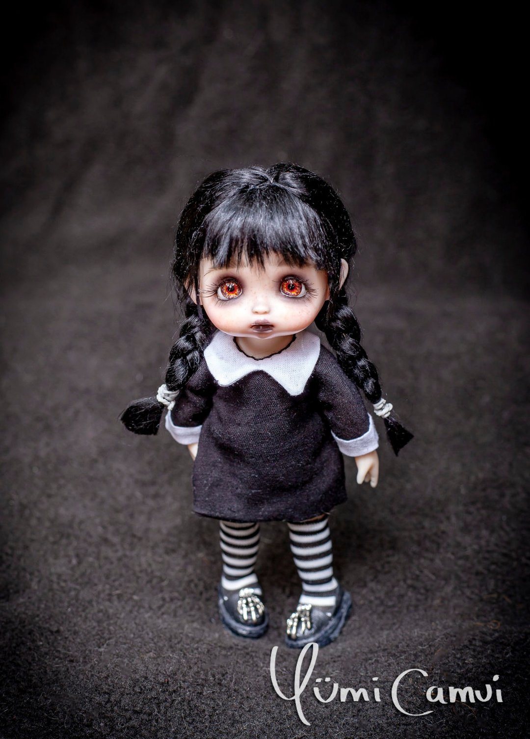 OOAK Wednesday doll by Yumi Camui - 玩偶/公仔 - 塑料 多色