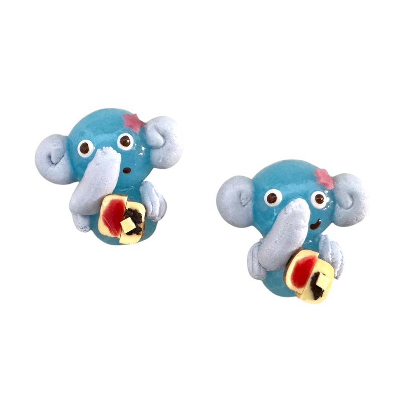 果冻小动物造型胸针/别针 - 狗/小鸡/兔子/小熊/企鹅 - 胸针 - 树脂 蓝色