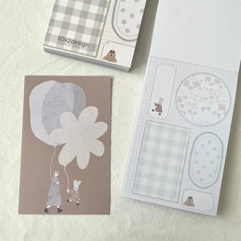 Mini 6 内页Memo 兔子 - 笔记本/手帐 - 纸 白色