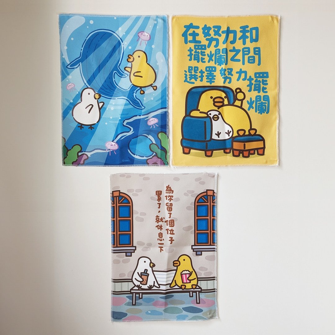 (出清特价)伸缩自如的鸡与鸭疗愈帆布画 - 海报/装饰画/版画 - 其他材质 