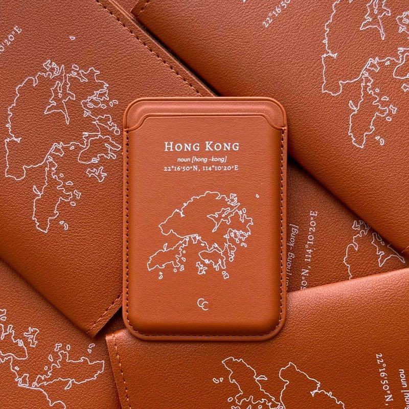 Hong Kong | MagSafe 超强磁吸皮革卡套 咖啡色 - 手机配件 - 人造皮革 咖啡色