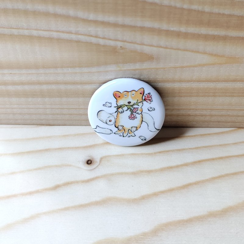 胸章/別針/徽章 - 狗狗撒嬌 - 徽章/别针 - 其他材质 多色