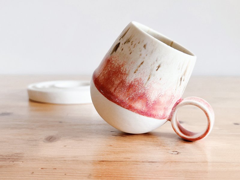 水滴杯与涟漪碟/ 套装 - 其他杯子 - 陶 