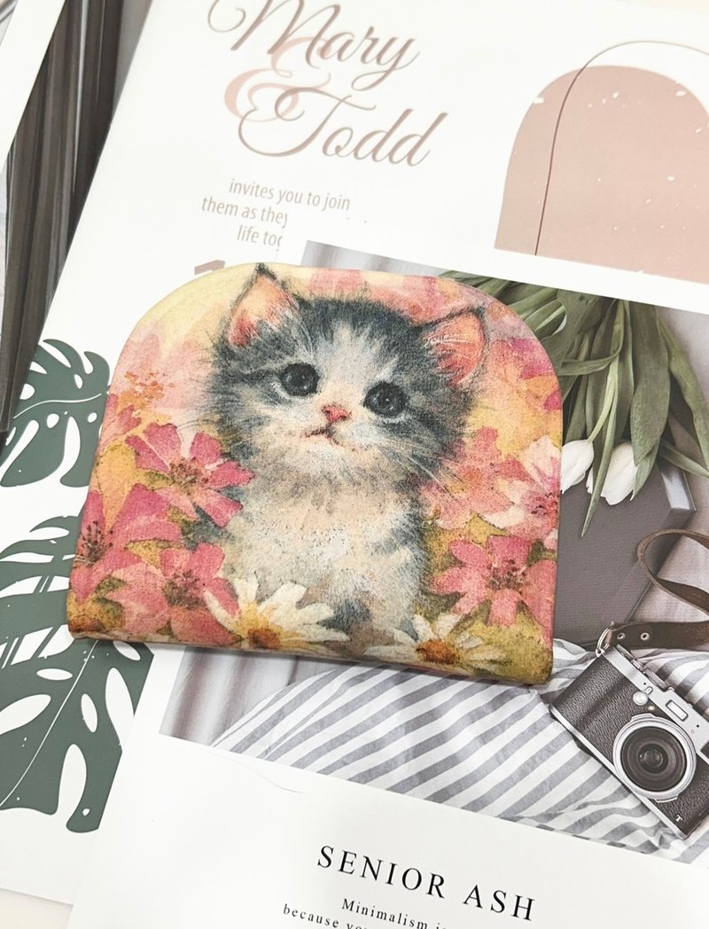 真皮【对折钱包】雪人 短夹 钱包 零钱包 皮包 轻薄 情人节礼物 - 皮夹/钱包 - 真皮 