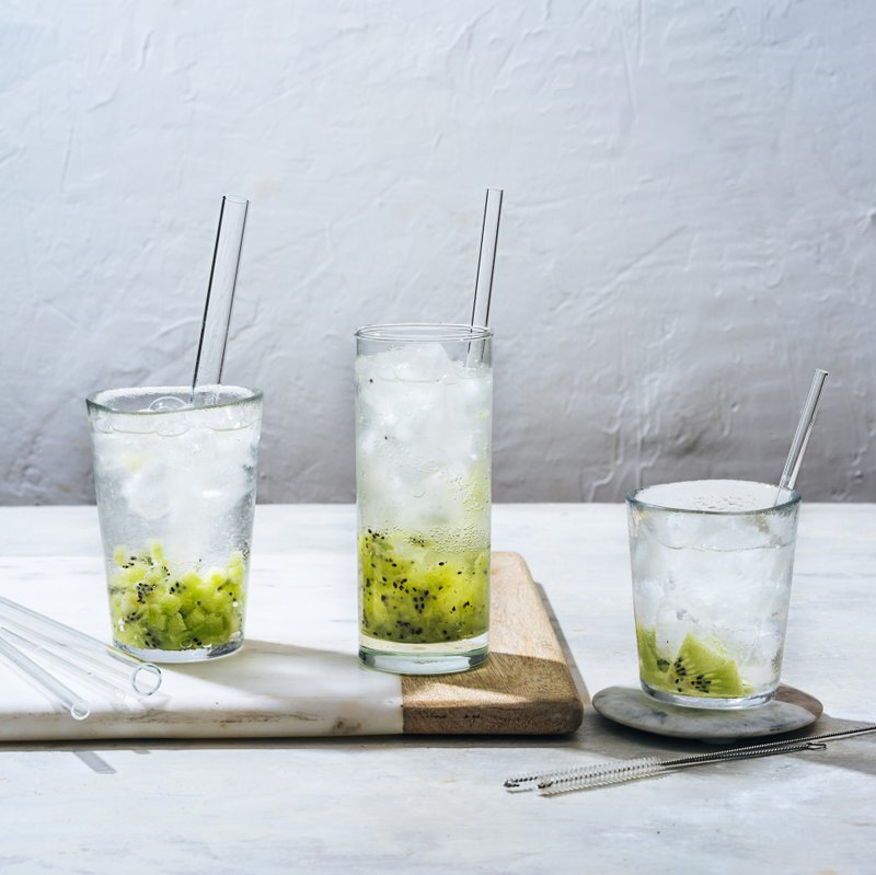 【为了海龟】玻璃吸管  台湾制 短吸管 长吸管 吸管－家庭派对 组 - 环保吸管 - 玻璃 透明