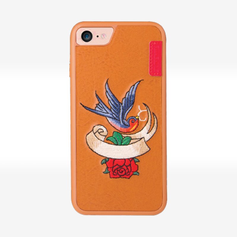 【iPhone 7】SKINARMA IREZUMI 日系古着刺绣图纹保护壳 英伦燕4716988281060 - 手机壳/手机套 - 聚酯纤维 橘色