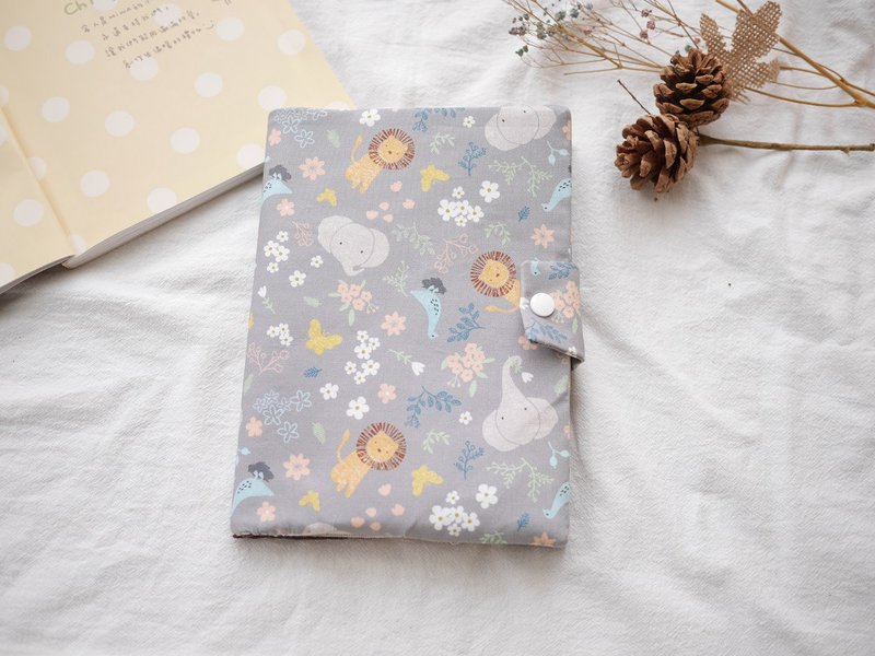 宝宝手册套 妈妈手册套 书套 狮子和大象款 - 其他 - 棉．麻 灰色