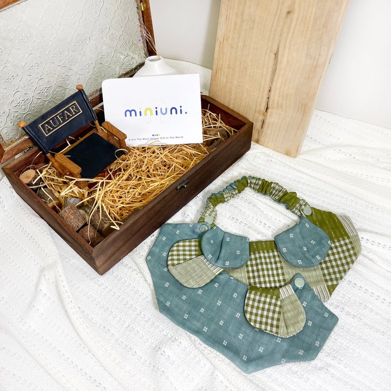 玲型小耳朵口水巾 - 围嘴/口水巾 - 棉．麻 