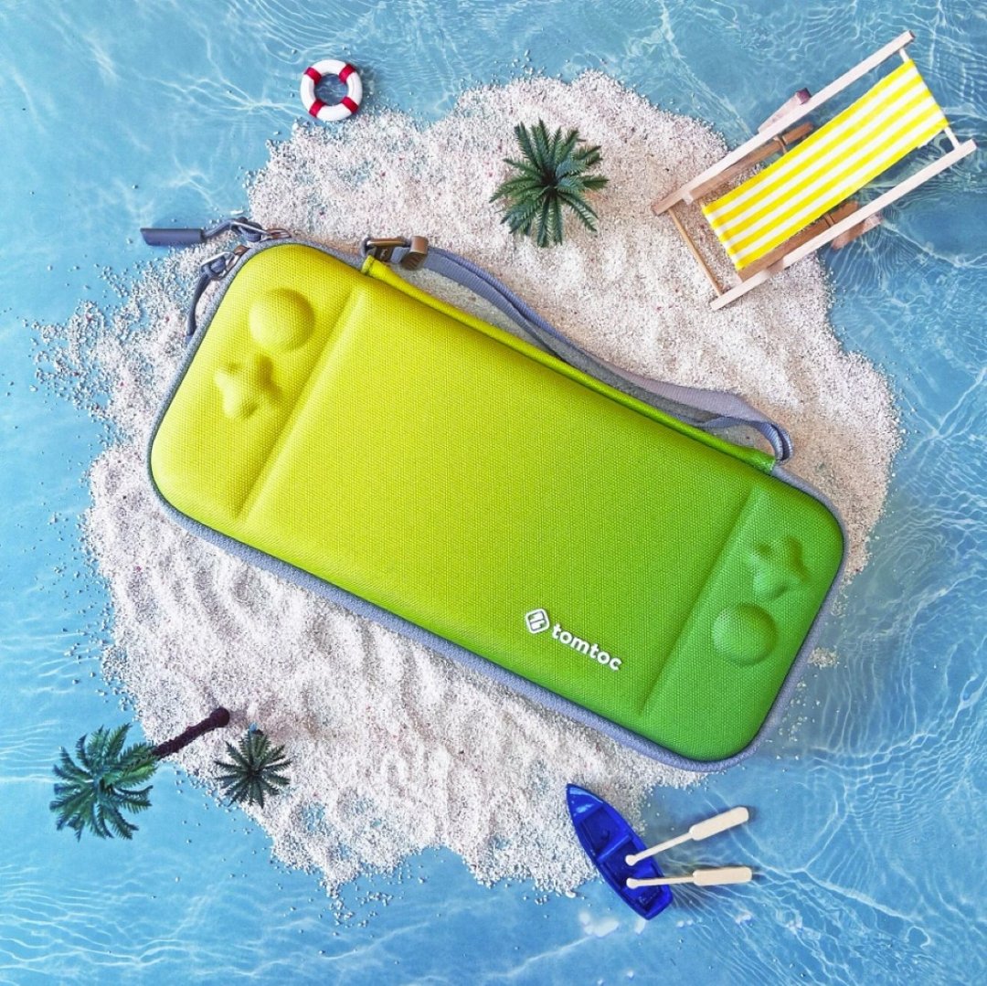 玩家首选二代 Switch保护壳(OLED新版), 夏日限定版 柠檬绿 - 其他 - 聚酯纤维 绿色