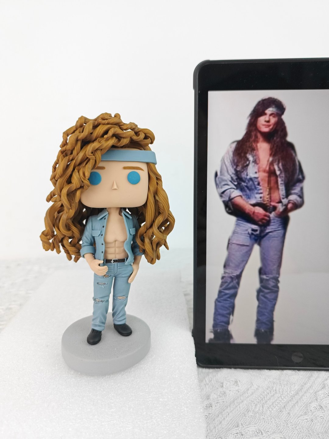 纯手工定制美国Funko Pop 自画肖像公仔娃娃男朋友老公生日礼物 - 玩偶/公仔 - 粘土 多色