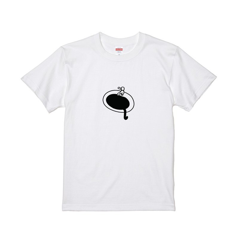 躲猫猫T恤 - 面盆里 - 中性连帽卫衣/T 恤 - 棉．麻 白色