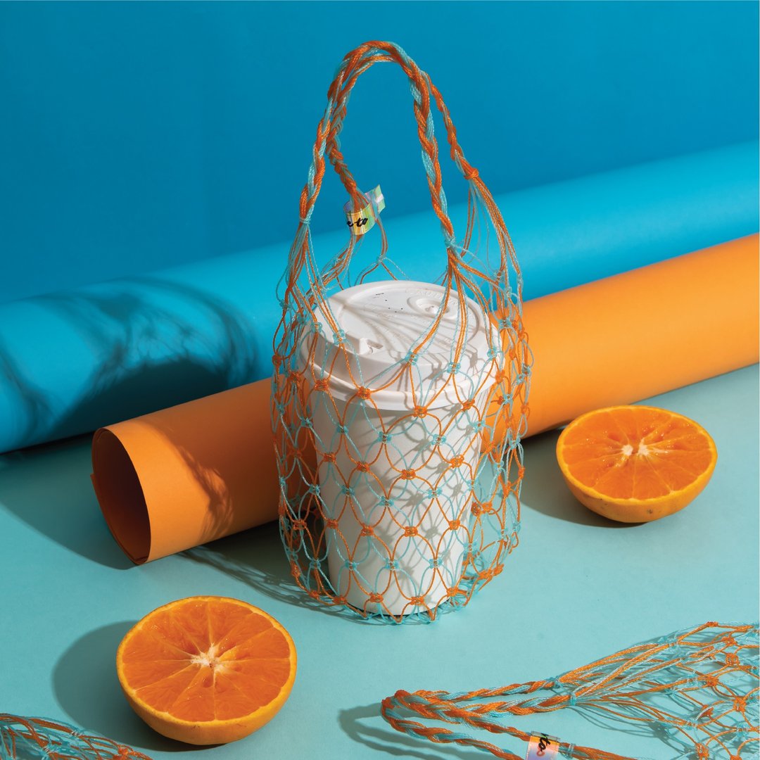 HIW.HIW Orange juice - 随行杯提袋/水壶袋 - 尼龙 蓝色