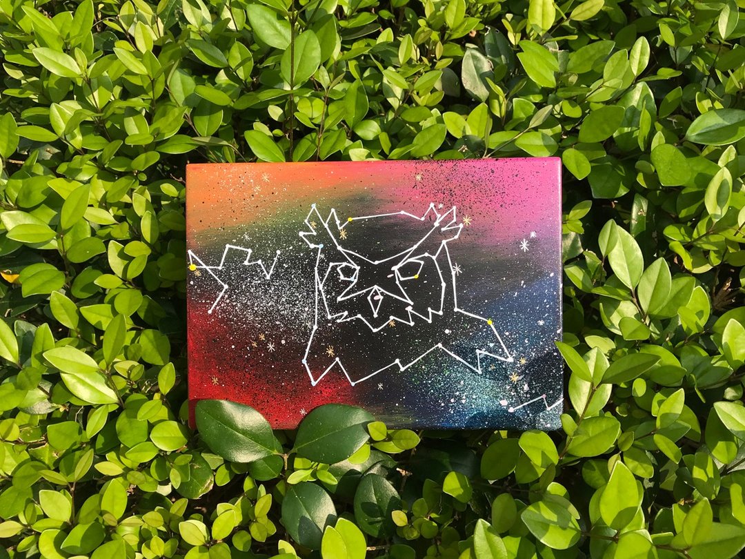 手绘物品收纳盒-猫头鹰星座 - 收纳用品 - 木头 多色