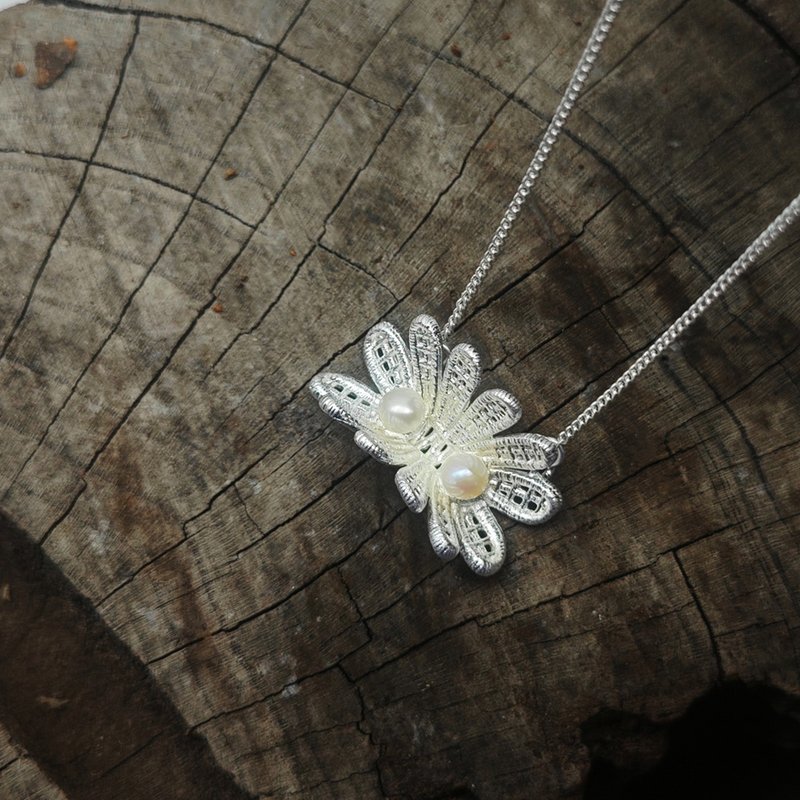 绒系列原创设计感纹理气质简约个性复古清冷感高级感百搭小众项链 - 项链 - 其他材质 银色