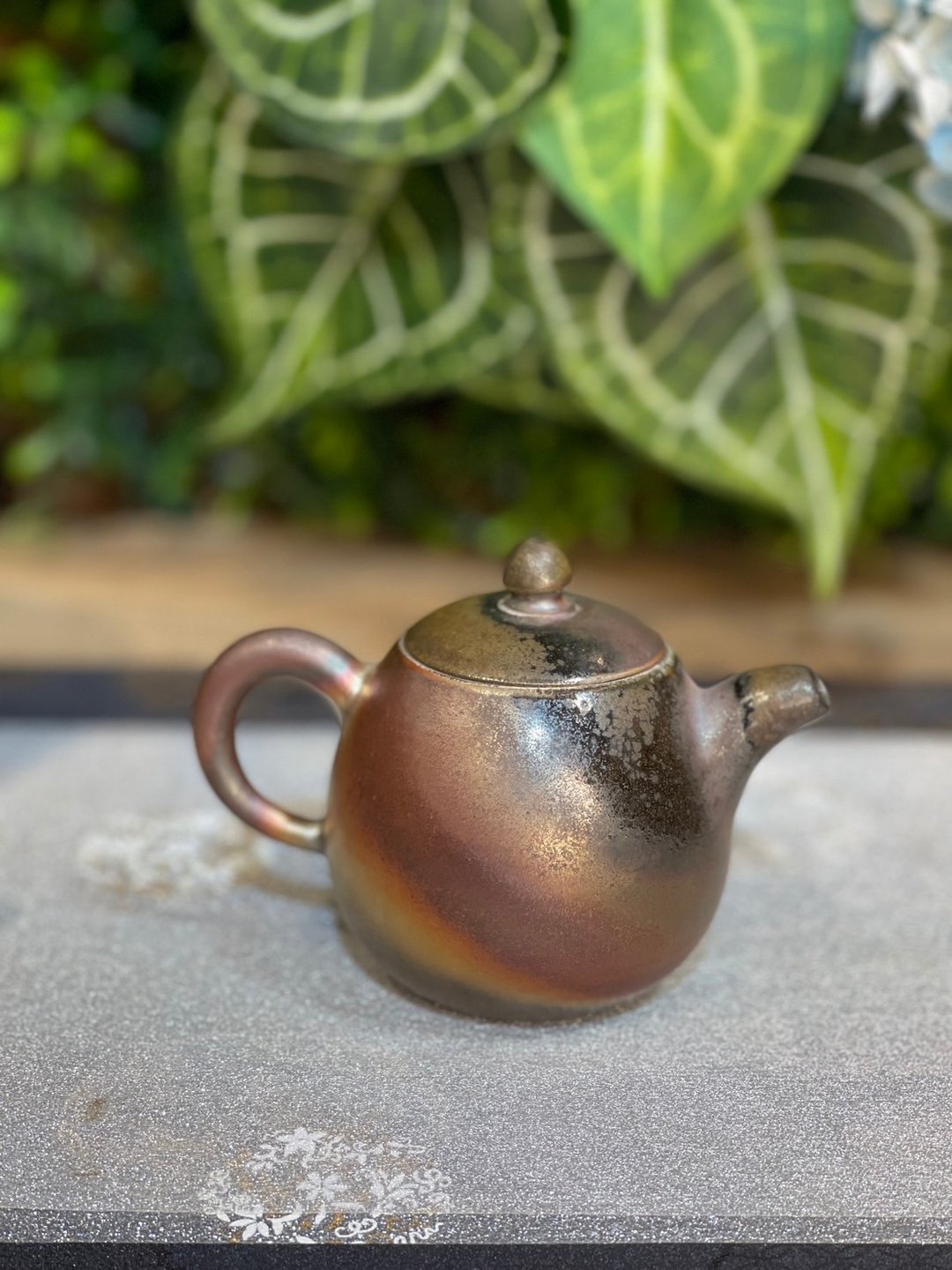 礼品/ 重落灰火痕柴烧壶/手作/独一无二/无上釉/天然陶 - 茶具/茶杯 - 陶 