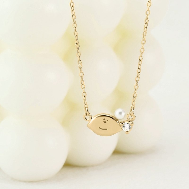 THE BUTTERS经典系列-奶油家族经典纯银项链-柠檬小子 - 项链 - 纯银 金色