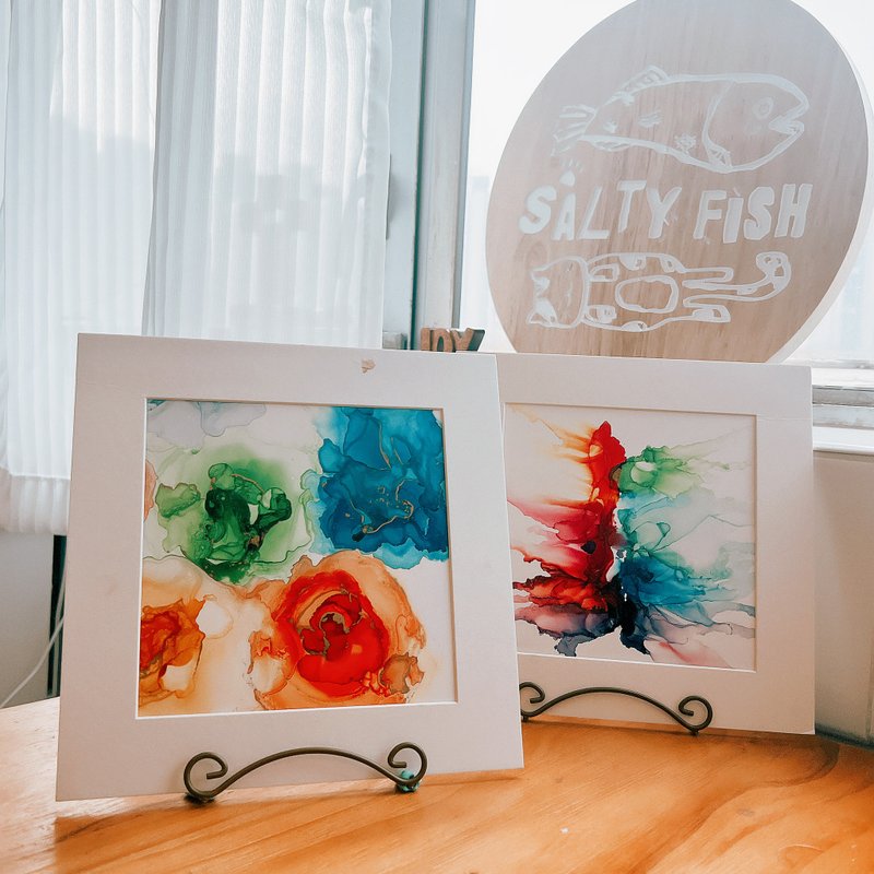 酒精墨水画体验班 - 插画/绘画/写字 - 纸 