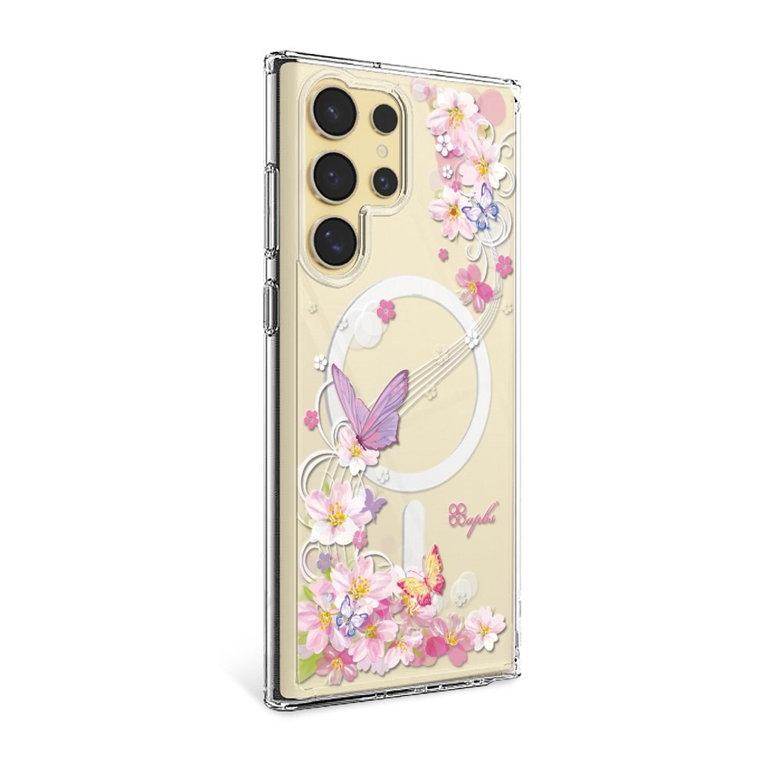 Samsung S26/S25/S24/S23 轻薄军规防摔磁吸手机壳 - 迷蝶香 - 手机壳/手机套 - 其他材质 多色