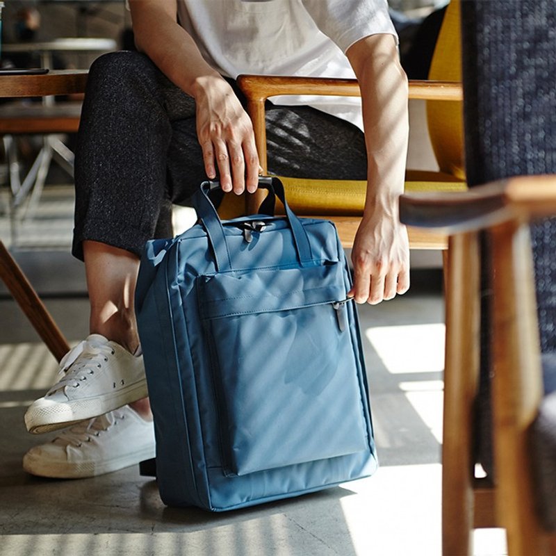 韩国ithinkso 小旅行方形两用包-BluishGreen OVERNIGHT BACKPACK - 后背包/双肩包 - 聚酯纤维 