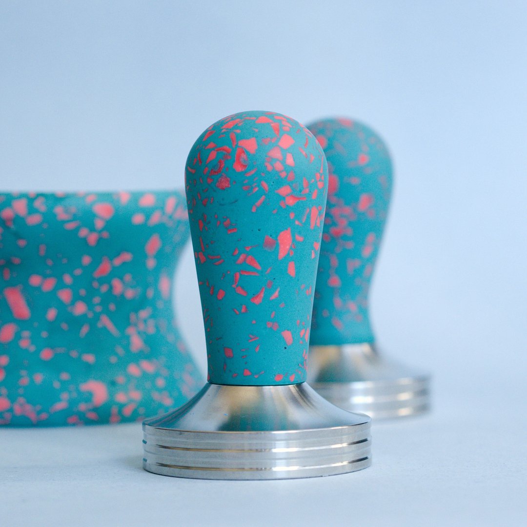 Espresso Tamper- Pretty in Teal (53mm, 58mm, 58.5mm) - 咖啡壶/周边 - 其他材质 
