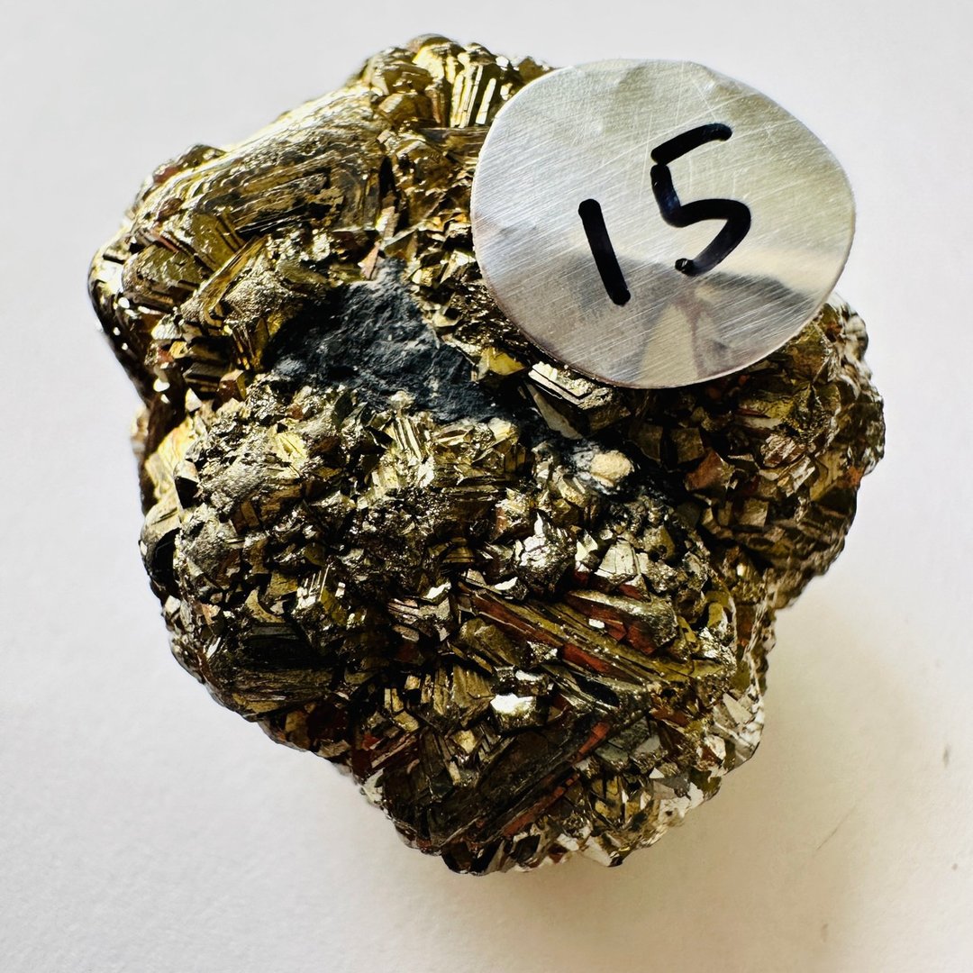 球果黄铁矿 银15 原石矿标水晶 稳定招财 财富累积 金沙 愚人金 - 摆饰 - 其他材质 金色