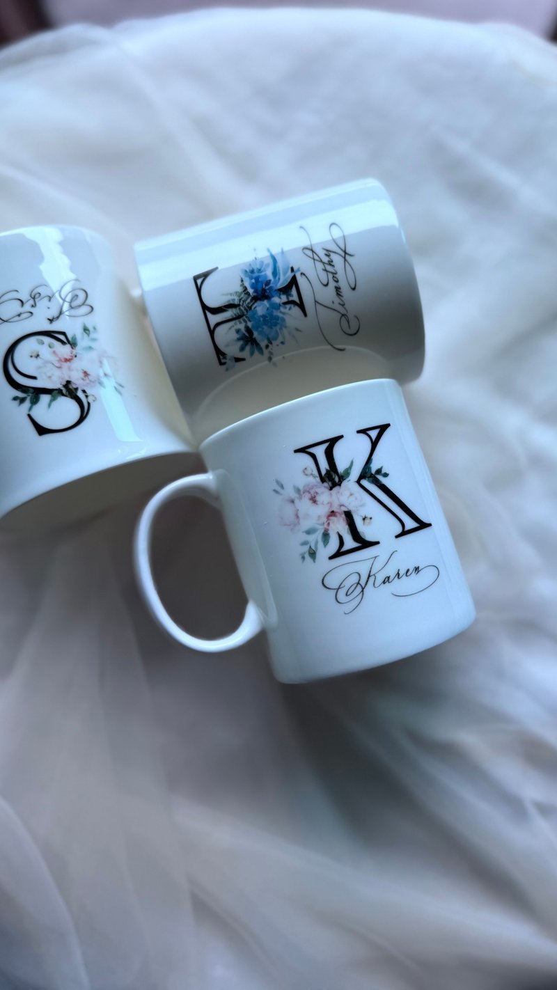 【定制化】陶瓷马克杯 咖啡 情侣 生日 结婚 新居入伙礼物 办公室 - 其他杯子 - 瓷 白色