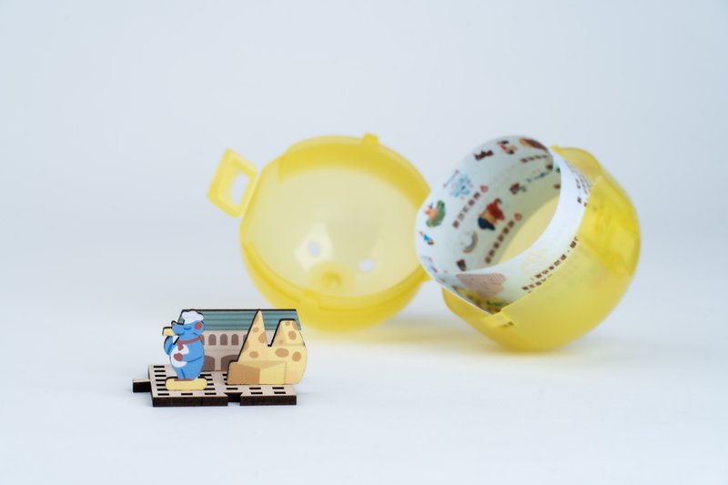 OPEN City-玩转宜兰扭蛋-第二弹-超品起司烘焙工坊 - 摆饰 - 木头 