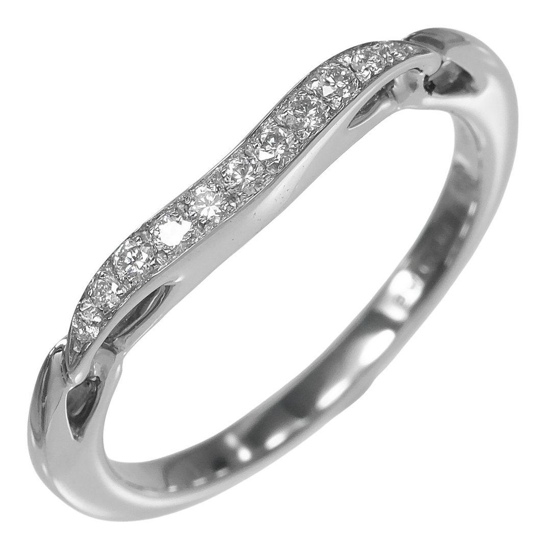 【日本直送】宝格丽 Incontro d'Amore 戒指 7 号 指环 Pt950 铂金 钻石 约 2.85g BVLGARI【二手】A 级 - 戒指 - 贵金属 金色